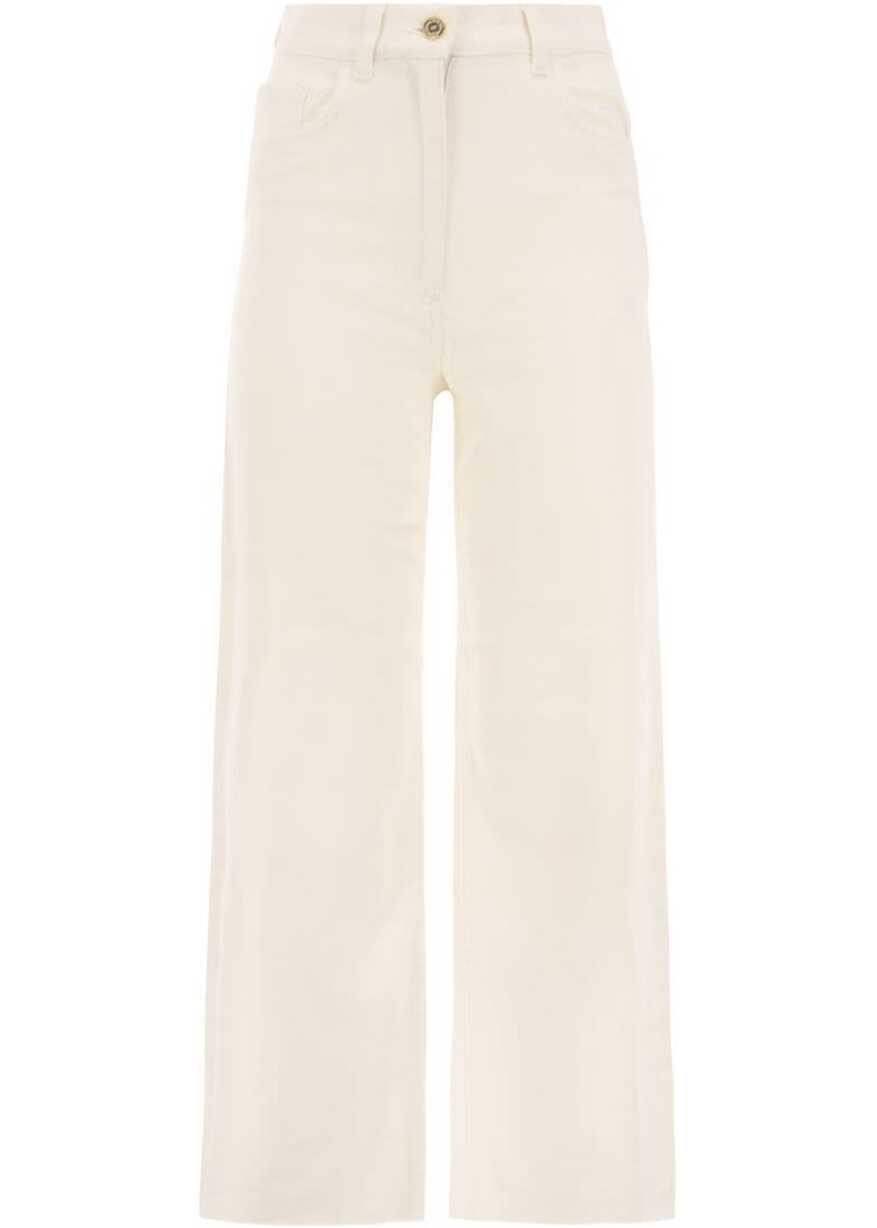 Elisabetta Franchi Cotton Jeans WHITE