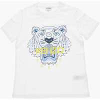 Tricouri Tiger Crest Printed Crew-Neck T-Shirt Baieti