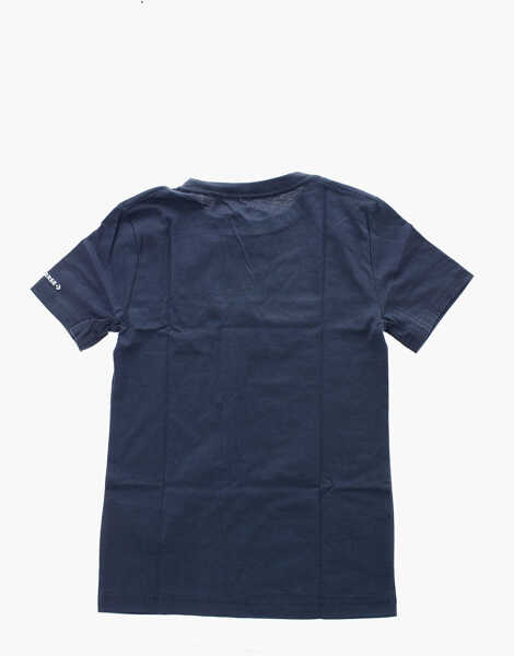 Tricouri Converse All Star Chuck Taylor Maxi Logo Printed Crew-Neck T-Shirt Blue Baieti (BM 9943997) 3