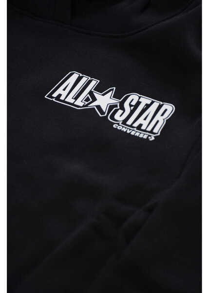 Bluze de trening Converse All Star Chuck Taylor Fleeced Inner Hoodie Black Baieti (BM 9944012) 2