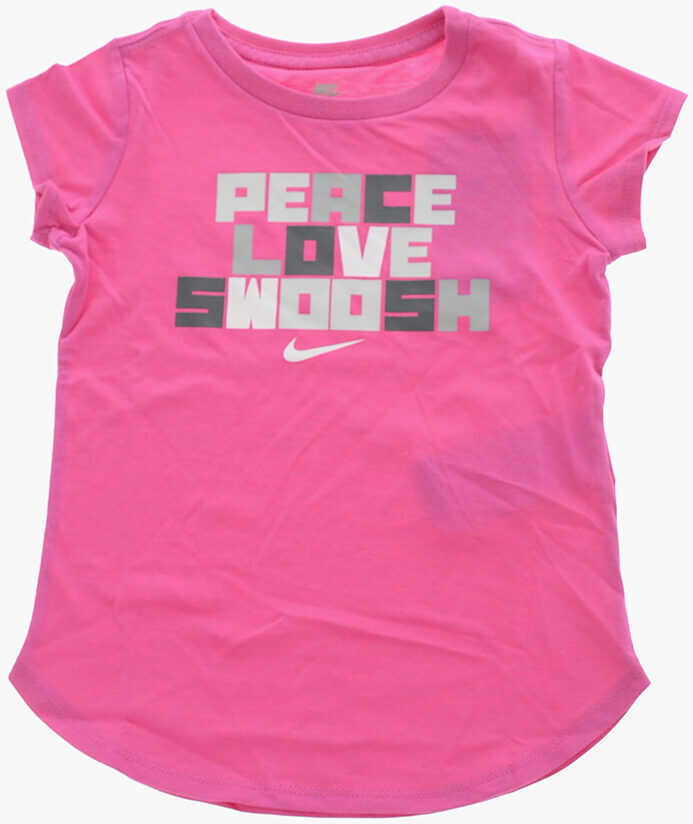 Tricouri Nike Front Printed Crew-Neck T-Shirt Pink Baieti (BM 9944021) 1