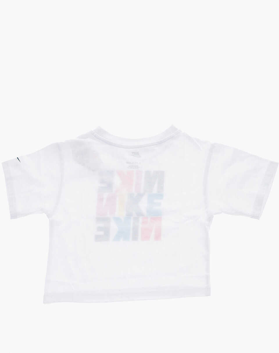 Tricouri Nike Logo Printed Crew-Neck T-Shirt White Baieti (BM 9944195) 3