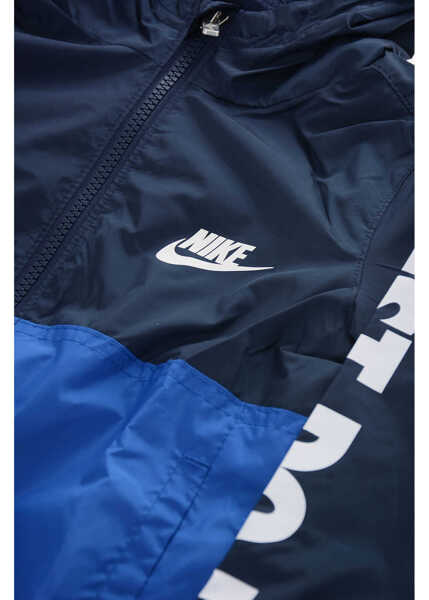 Jachete Nike Two-Tone Hooded Windbreaker Jacket Blue Baieti (BM 9944207) 2