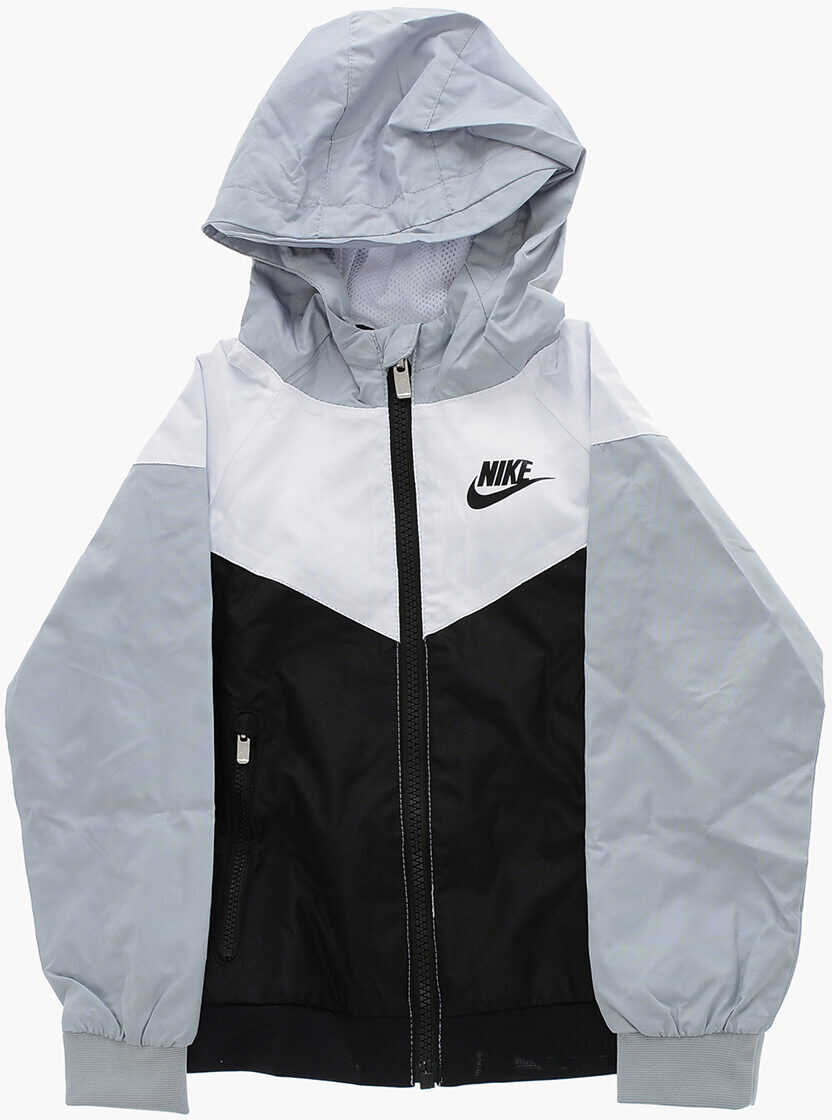 Nike 2 Pockets Lightweight Windbreaker Jacket With Hood Multicolor