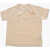 Converse All Star Solid Color Relaxed Crew-Neck T-Shirt With Logo Beige
