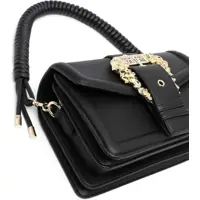 Genti tip postas Versace Dama - Genti tip postas Versace Jeans Couture Faux Leather Bag Embellished With Maxi Golden Black Femei (BM 9944303) - B-mall.ro