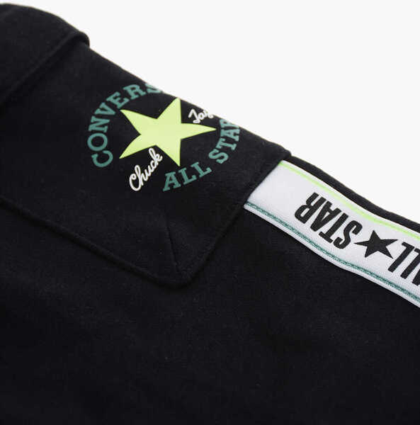 Pantaloni de trening Converse All Star Chuck Taylor Logoed Side Band Cargo Joggers Black Baieti (BM 9944384) 2