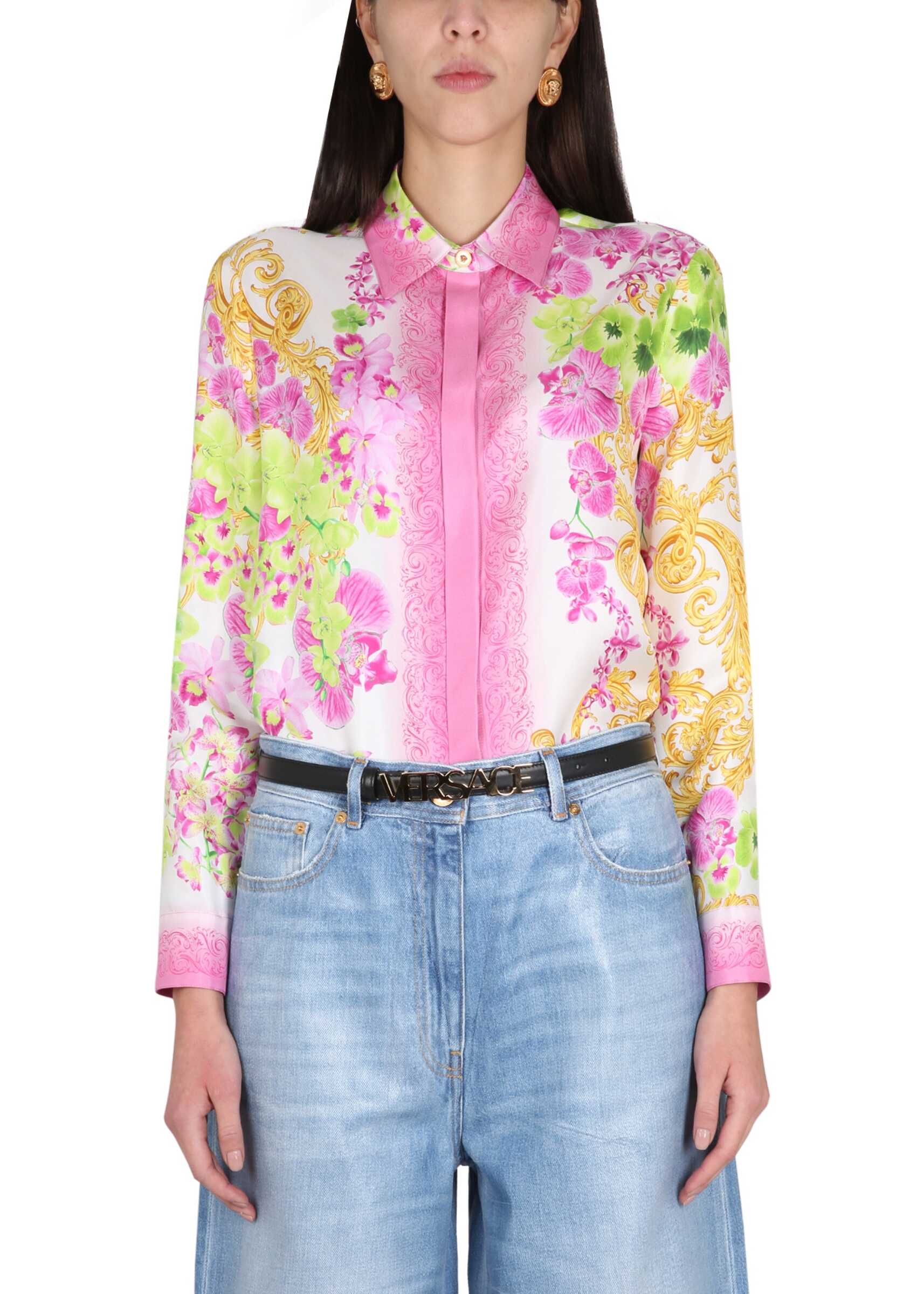 Versace Jellyfish Orchid Shirt MULTICOLOUR