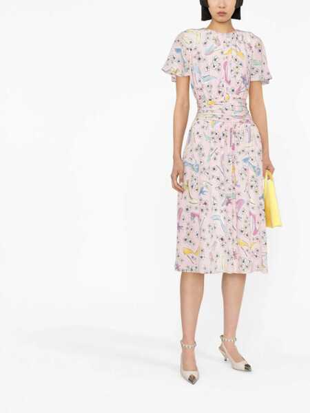 Rochii casual LOVE Moschino Heels And Flowers Dress PINK Femei (BM 9946709) 2