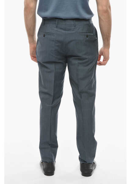 Pantaloni eleganti CORNELIANI Wool And Mohair Leader Pants Blue Barbati (BM 9947750) 2