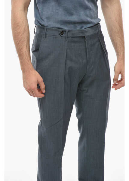 Pantaloni eleganti CORNELIANI Wool And Mohair Leader Pants Blue Barbati (BM 9947750) 3