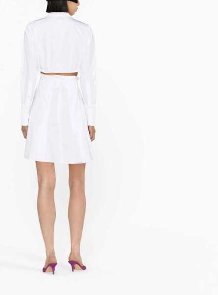 Rochii casual Patou Pleated Shirt Dress WHITE Femei (BM 9948323) 3