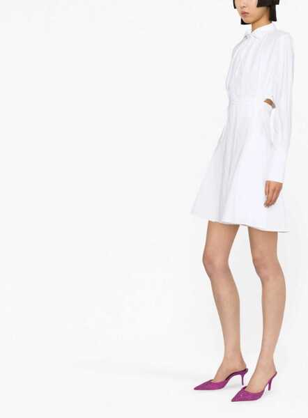 Rochii casual Patou Pleated Shirt Dress WHITE Femei (BM 9948323) 4