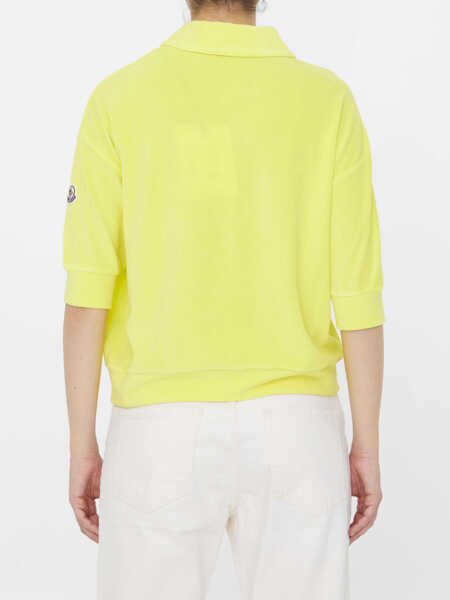 Tricouri Polo Moncler Terrycloth Polo Shirt YELLOW Femei (BM 9948413) 5
