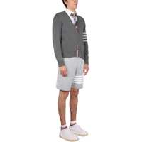 Cardigane pentru Barbati - Cardigane Thom Browne 4 Bar Stripe Cardigan GREY Barbati (BM 9950204) - B-mall.ro