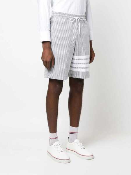 Pantaloni scurti Thom Browne Striped Bermuda Shorts GREY Barbati (BM 9950219) 3