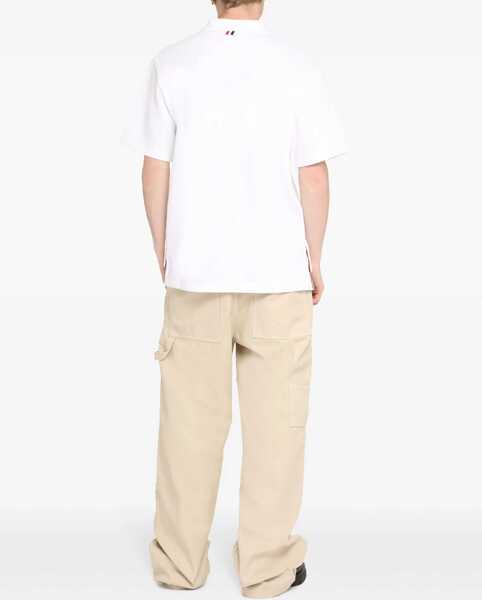 Tricouri Polo Thom Browne Cotton Polo WHITE Barbati (BM 9950225) 3