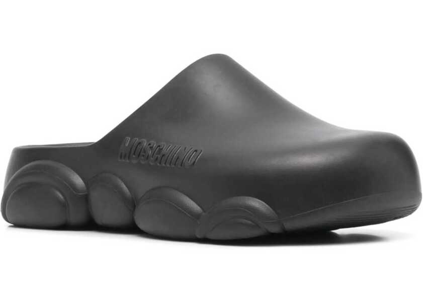 Sandale Moschino Rubber Teddy Sole Mules BLACK Femei (BM 9954008) 2