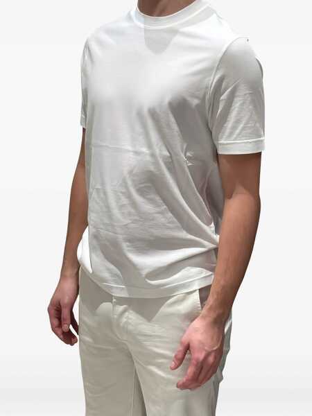 Tricouri FILIPPO DE LAURENTIIS Hindustrie T-shirt TSMC.JCREPE U570 GREEN U Green Barbati (BM 9954761) 2