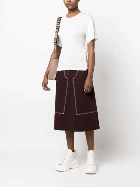 Tricouri Stella McCartney T-Shirt With Chain Detail IVORY Femei (BM 9955040) 2