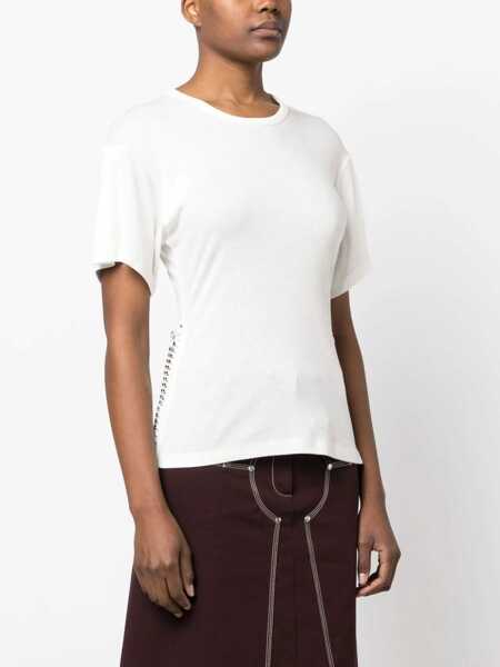 Tricouri Stella McCartney T-Shirt With Chain Detail IVORY Femei (BM 9955040) 3