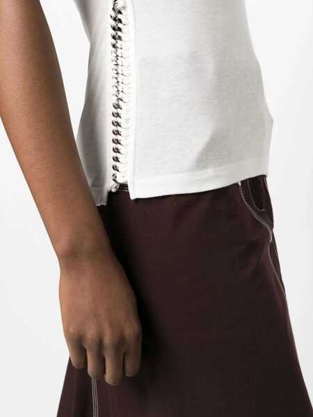 Tricouri Stella McCartney T-Shirt With Chain Detail IVORY Femei (BM 9955040) 5