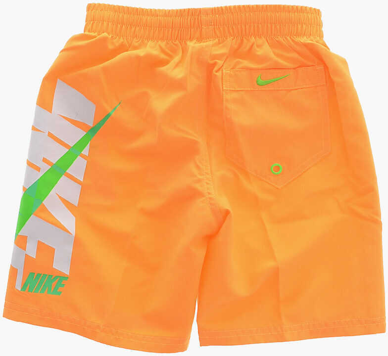 Sorturi de baie Nike Swim Swim Shorts With Side Print Logo Orange Baieti (BM 9955622) 2