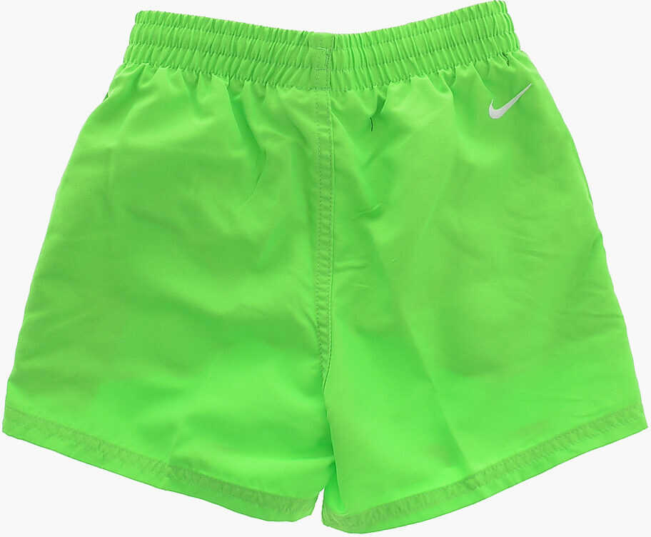 Sorturi de baie Nike Swim Solid Color Swim Shorts With Printed Logo Green Baieti (BM 9955898) 3