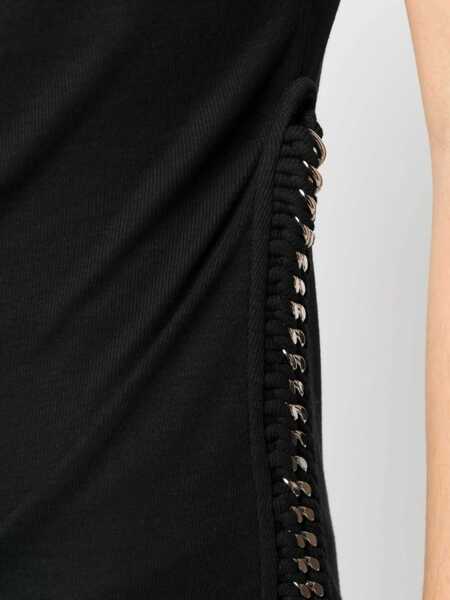 Tricouri Stella McCartney T-Shirt With Chain Detail BLACK Femei (BM 9956264) 5