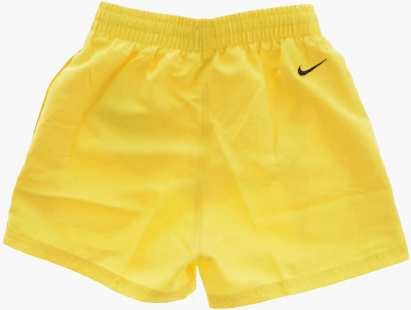 Sorturi de baie Nike Swim Solid Color Swim Shorts With Printed Logo Yellow Baieti (BM 9956711) 3