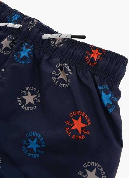 Bermude Converse All Star Chuck Taylor All-Over Logo Printed Swim Boxer Blue Baieti (BM 9957146) 2