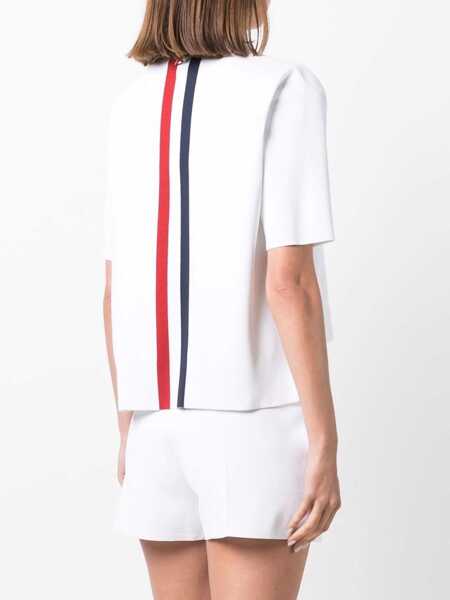 Tricouri Thom Browne Boxy Fit T-Shirt WHITE Femei (BM 9958778) 4
