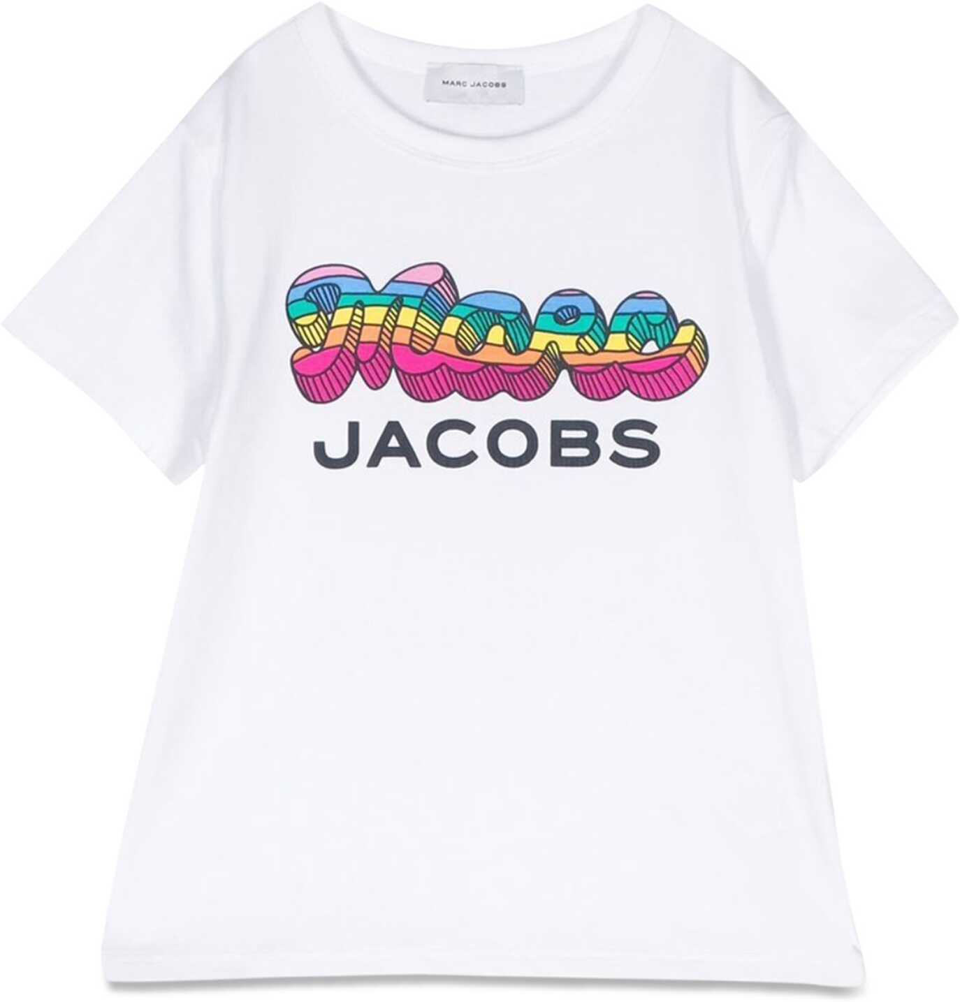 Poze Marc Jacobs Multicolor Mc Logo T-Shirt WHITE