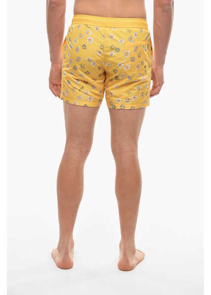 Bermude Karl Lagerfeld Printed Flower Boxer Swimsuit Yellow Barbati (BM 9960617) 2