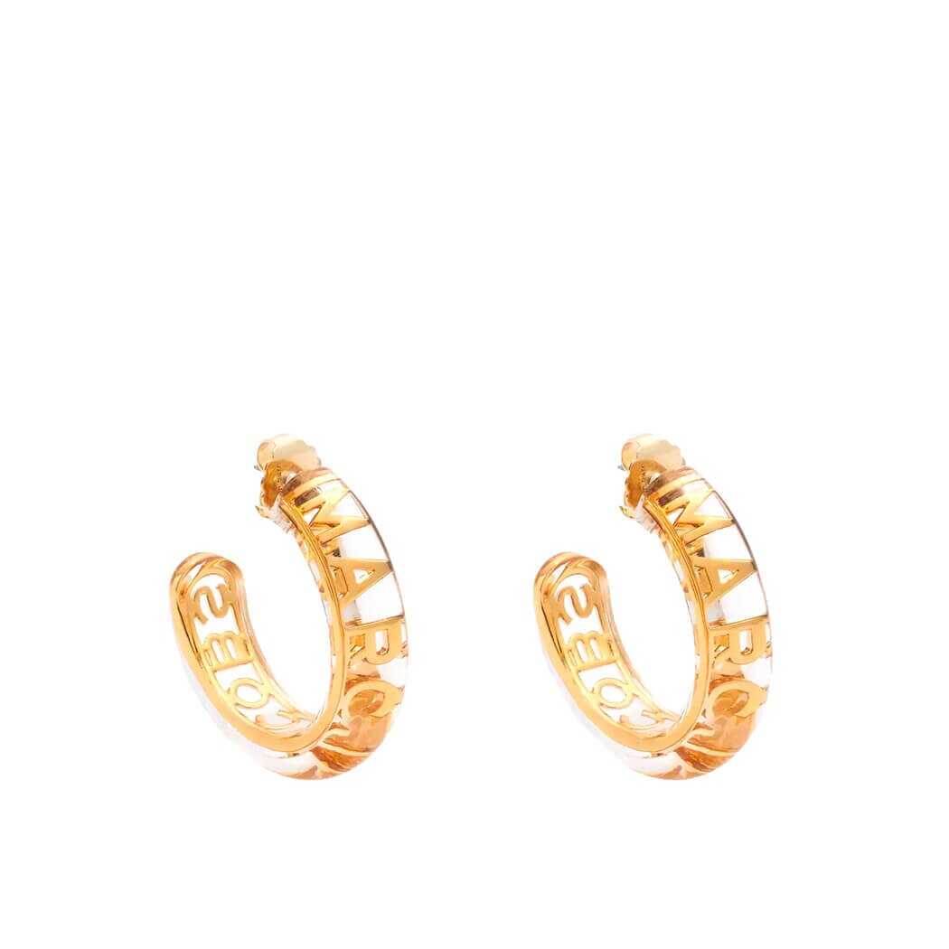Marc Jacobs MARC JACOBS THE MONOGRAM HOOPS GOLD EARRINGS Gold image15