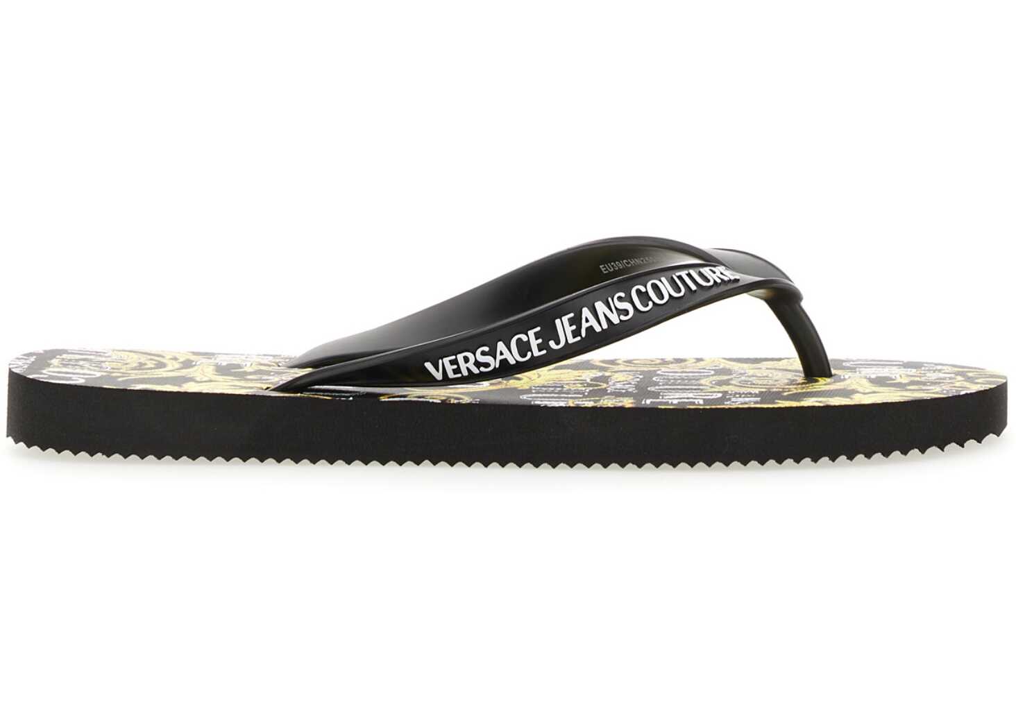 Versace Jeans Couture Thong Sandal BLACK