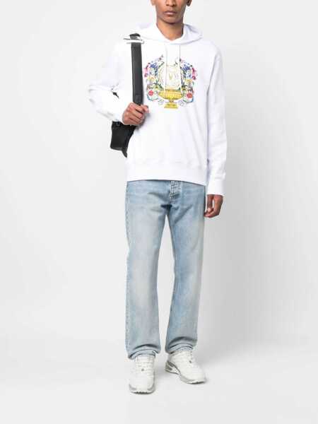 Bluze de trening Versace Jeans Couture Sweatshirt With Logo Print WHITE Barbati (BM 9973907) 2