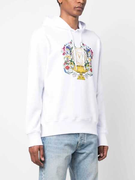 Bluze de trening Versace Jeans Couture Sweatshirt With Logo Print WHITE Barbati (BM 9973907) 3