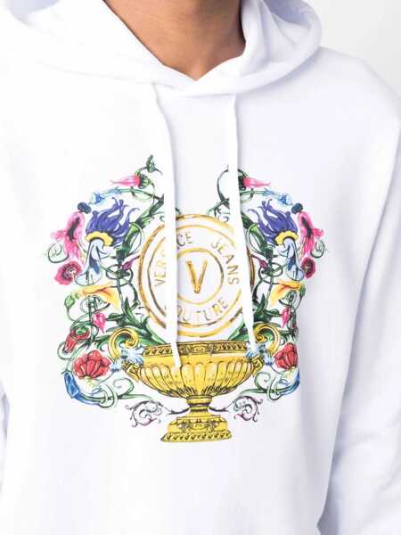 Bluze de trening Versace Jeans Couture Sweatshirt With Logo Print WHITE Barbati (BM 9973907) 5