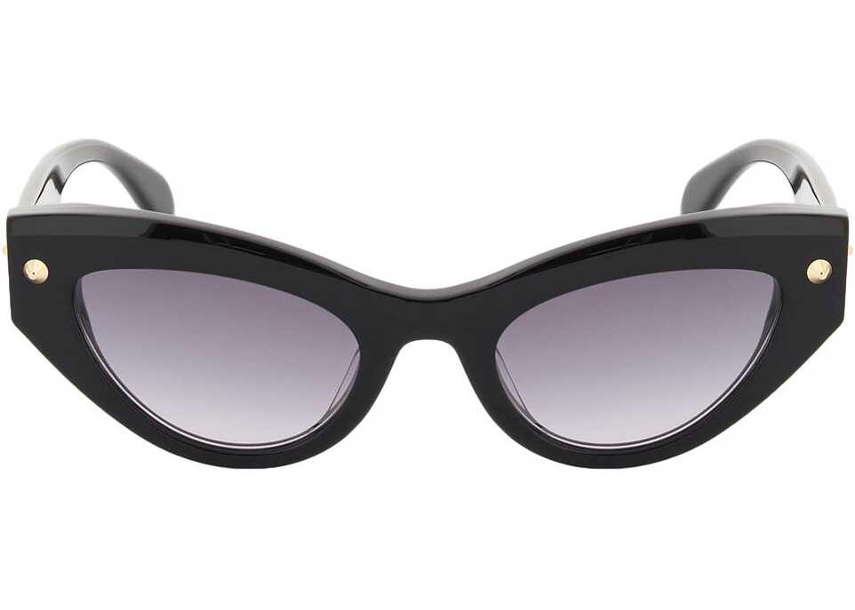 Alexander McQueen \'Spike Studs\' Sunglasses BLACK BLACK GREY