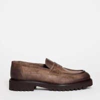 Mocasini Doucal's Mocassino Crosta Tortora Sfumata