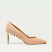 Pantofi stiletto Pump In Camoscio Cipria Tacco 70 Mm Femei