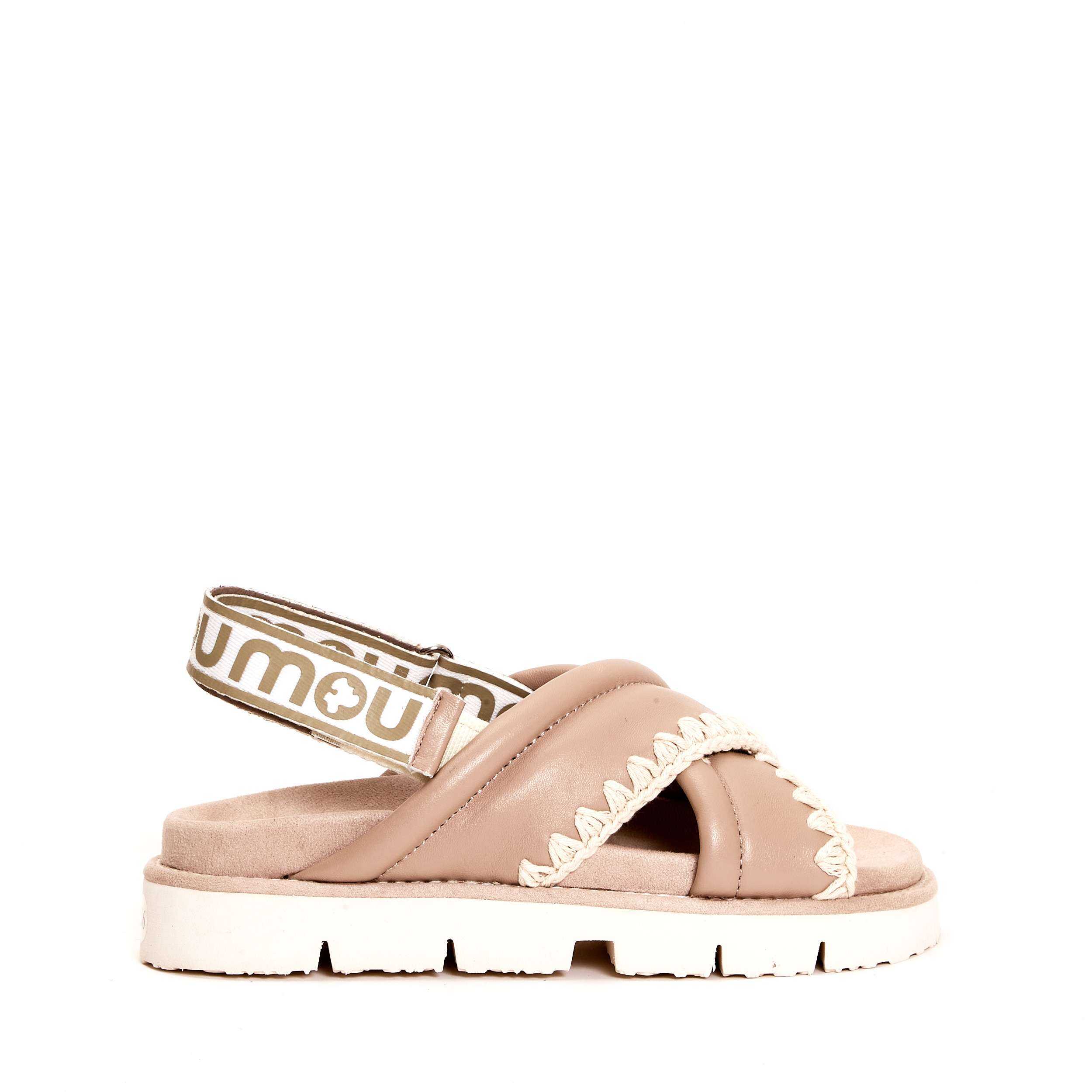 Mou Sandalo Pelle Tortora Beige