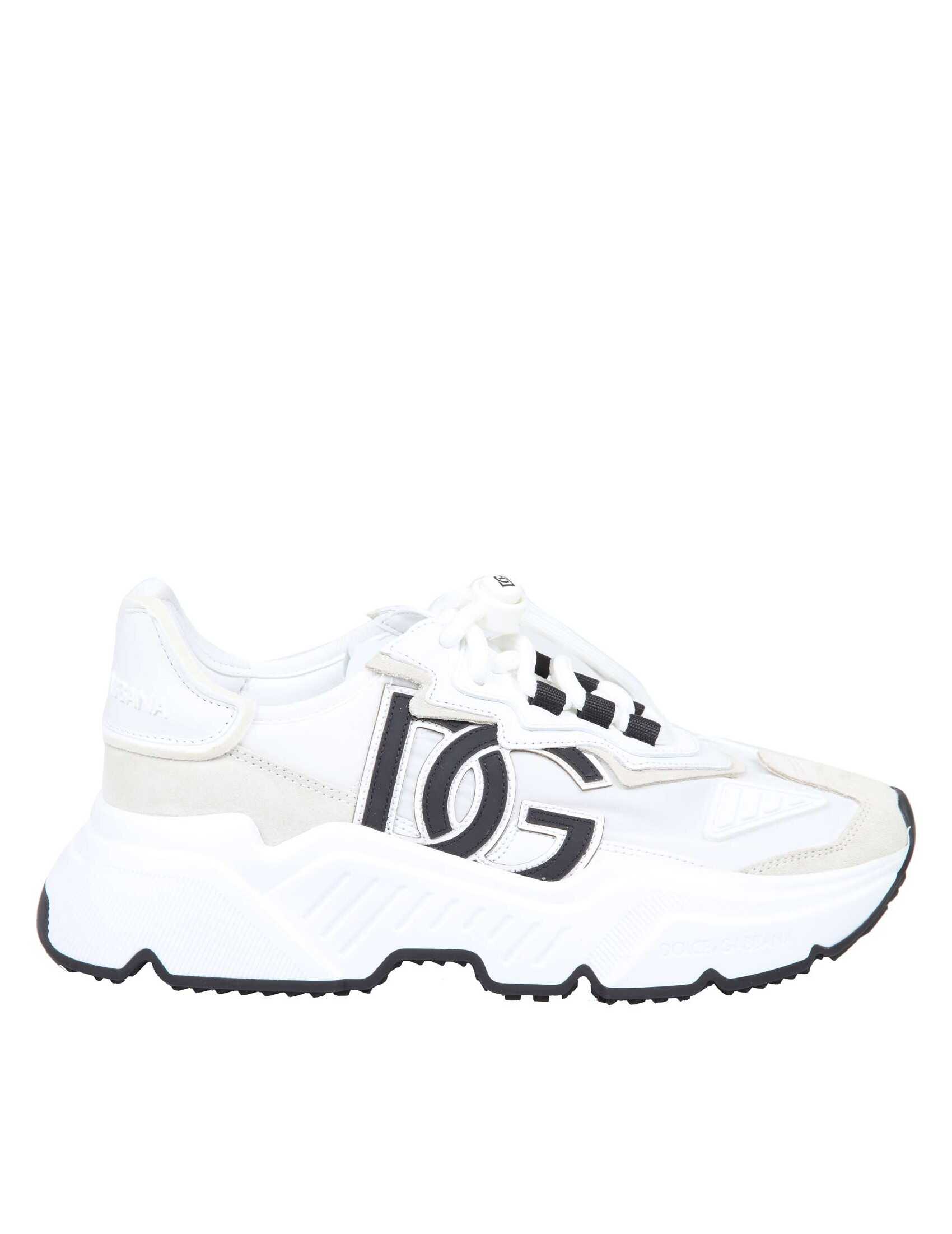 Dolce & Gabbana daymaster sneakers in fabric and suede White image10