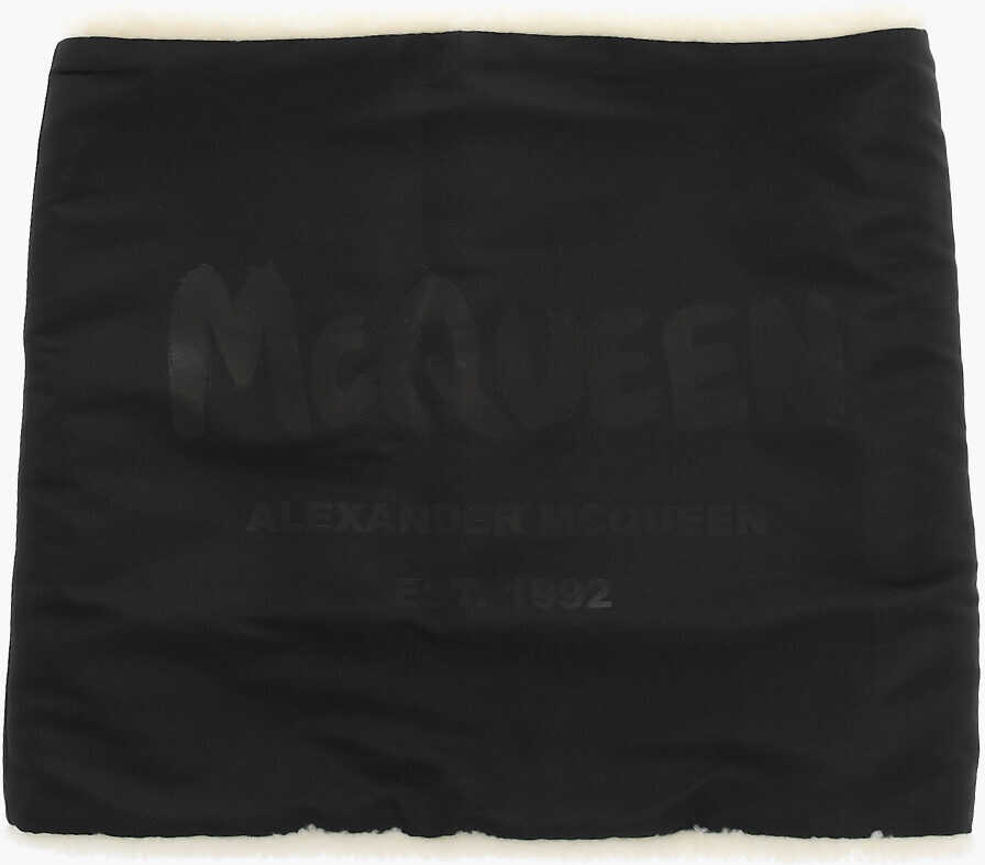 Alexander McQueen Snood With Wool Inside Blue image1