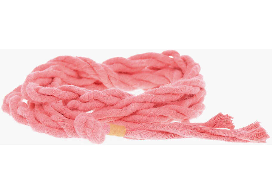 forte_forte Braided Fabric Belt 5Mm Pink image6