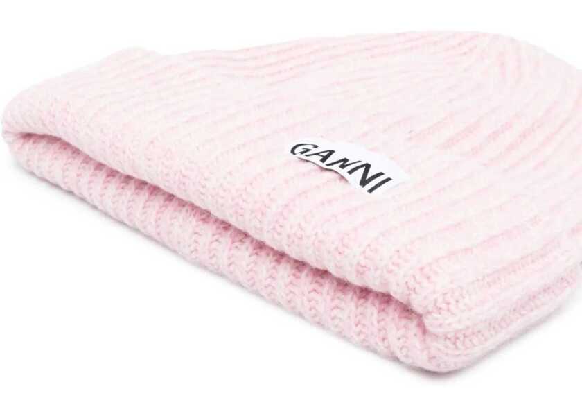Caciuli Ganni Beanie Hat LILAC SACHET Femei (BM 9983654) 2