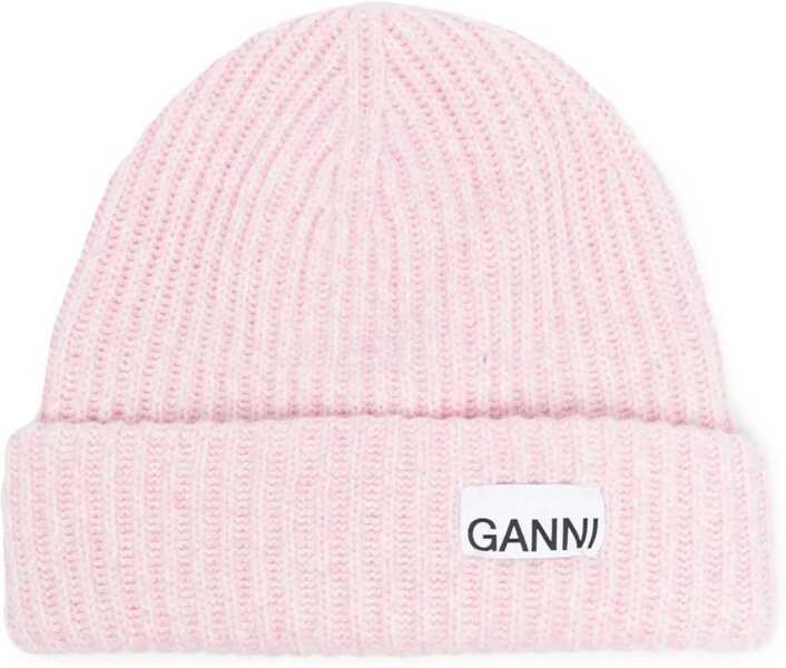 Caciuli Ganni Beanie Hat LILAC SACHET Femei (BM 9983654) 1