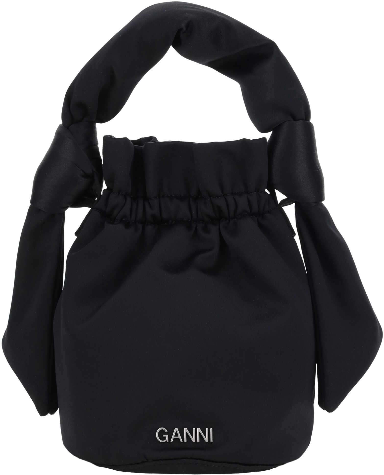 Ganni Occasion Top Bucket Bag BLACK image1