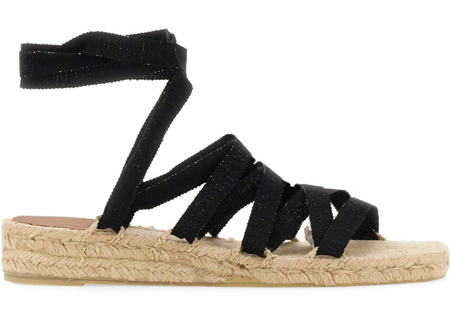 CASTAÑER Wedge Sandal BLACK
